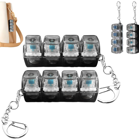 Mini teclado mecánico antiestrés con luz LED