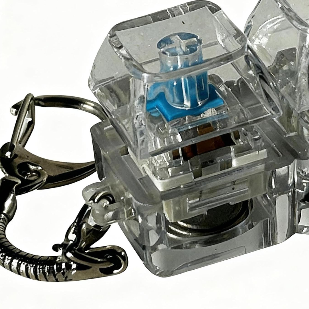 Mini teclado mecánico antiestrés con luz LED