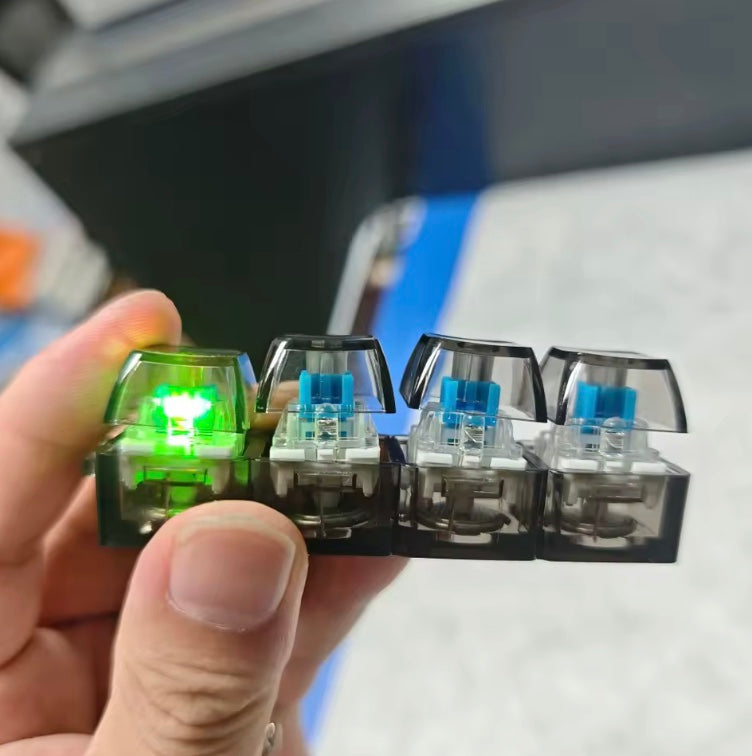 Mini teclado mecánico antiestrés con luz LED