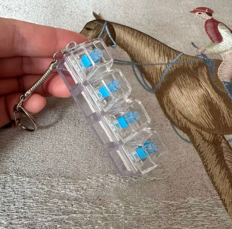 Mini teclado mecánico antiestrés con luz LED